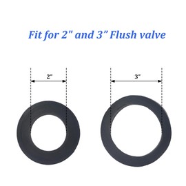 Universal Toilet Tank to Bowl Gasket & Tank to Bowl Bolts, with 2 Kind Gasket and 4 Pcs 3.15‘’Stainless Steel Heavy Duty Rustproof Bolt, Fit Most 2-Inch and 3-Inch Flush Valve Opening