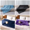 Maidewow Waterproof Purple Dog Blanket for Couch Jacquard Pet Bed