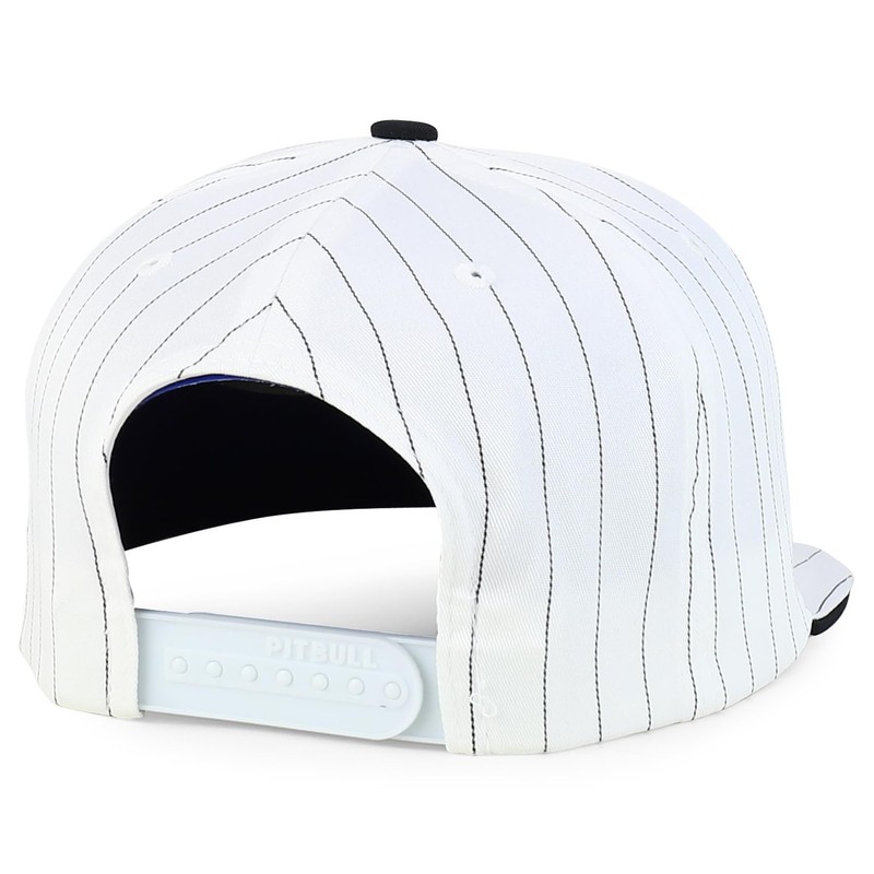 Trendy Apparel Shop 5 Panel Structured Pinstripe Flatbill Snapback Cap