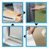 HJZHII Curtain Rod Tape Glide Clear, Curtain Rod Slide Smooth