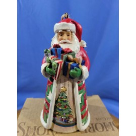Jim Shore Heartwood Creek White Santa with Arms Full of Gifts Ornament