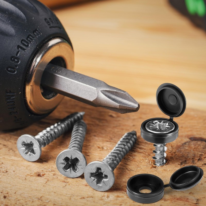 Zhengmy 3 Inch Shutter Screws and Caps Bulk Shutter Fasteners