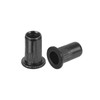 sourcing map 20Pcs Rivet Nuts Flat Head, #10-24 Carbon Steel