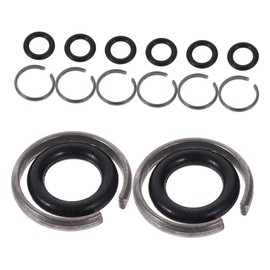 Gatuida 8 Sets Wrench Spindle Spring Retainer Ring Clips Pneumatic Tool Friction Clips Friction Ring Tool Parts Electric Impact Wrench Parts Pneumatic Impact Wrench Rings Iron Black