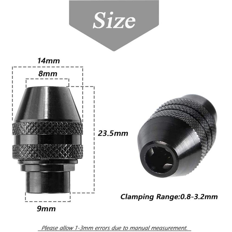 Mesee Set of 2 Pieces Multi Quick Change Chucks 3-Jaw