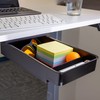 Officemate Medium Self-Adhesive Under Desk Drawer, Black, 6" x 10.75"