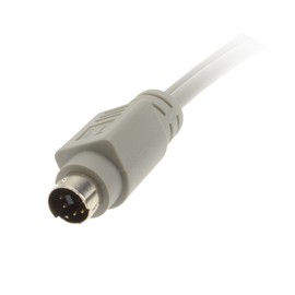 kenable PS2 Splitter 6 pin Mini Din Male Plug to 2 x Female Sockets Cable 30cm