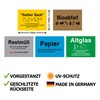 Pack of 5 recycled paper stickers