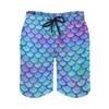 Homokoir Men's Summer Quick Dry Swim Trunks Mermaid Beach Board