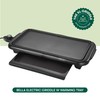 bella Electric Griddle with Warming Tray - Smokeless Indoor Grill,
