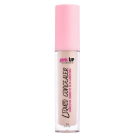 PINK UP | Liquid Concealer | Corrige imperfecciones con cobertura ligera y sin cuartearse | Acabado natural de larga duración | Corrector de ojeras | Contorno maquillaje | Fair | Modelo 101