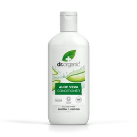 Dr Organic Aloe Vera Conditioner, Soothing, All Hair Types, Natural, Vegan, Cruelty-Free, Paraben & SLS-Free, Recyclable & Recycled Ocean Bound Plastic, Certified Organic, 265ml, Packaging may vary