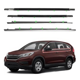 ItranMc Window Molding Trim for 2012-2016 Honda CRV/CR-V,Chrome Outer Door Weather Strip Window Seal Belt,Replace#72450-T0G-A01 72410-T0G-A01 72950-T0G-A01 72910-T0G-A01
