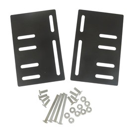Tech Team #00913 Headboard Adapter Modification Plates, for King and Queen Size Bed Frames, 2 Pieces, Hardware Included