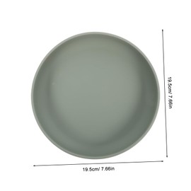 Healeved Speiseteller für ältere Menschen, selbstversorgt, tiefer Teller für Erwachsene, Behinderte, Essteller, Senior, Kieselgel, Grün