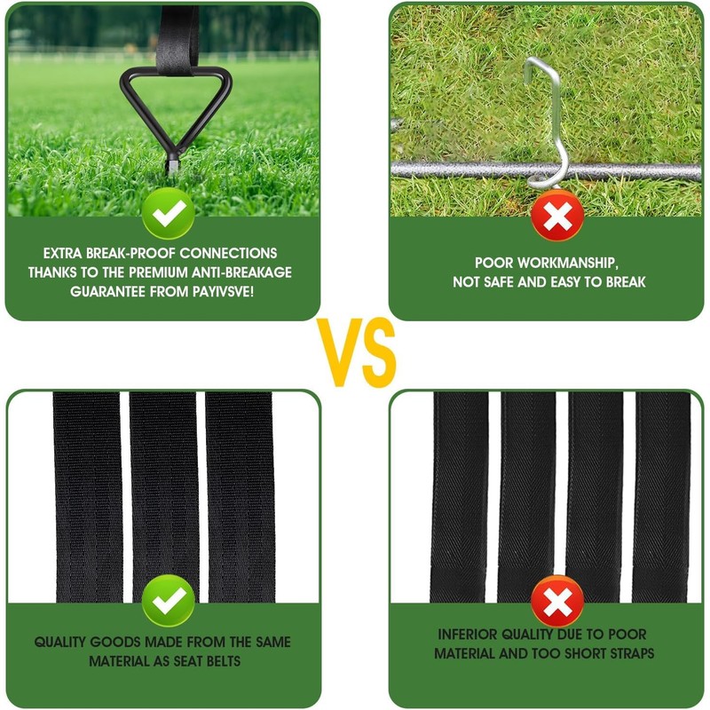 Trampoline Stakes Ground Anchors Screw in, Trampoline Anchors with Strong