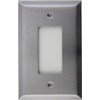 Oversized Jumbo Satin Stainless Steel 1 Single Gang GFI/Rocker Wall