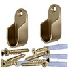 48" Oval Closet Rod Kit | Satin Nickel | Screw-On