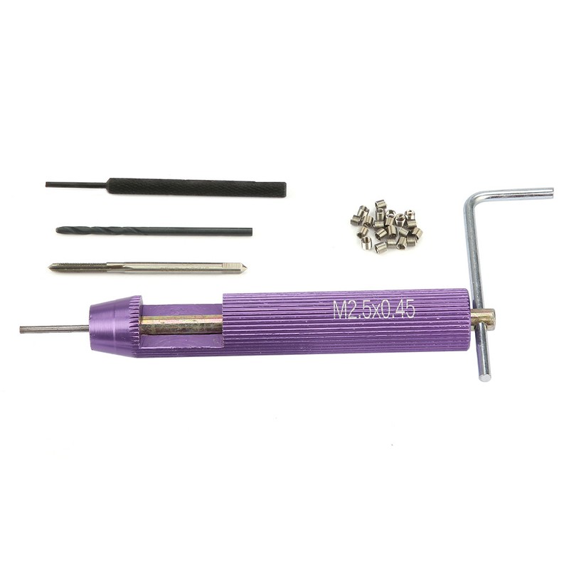 M2.5*0.45 Screw Threaded Inserts Repair Tool Set Wire Insert Installation