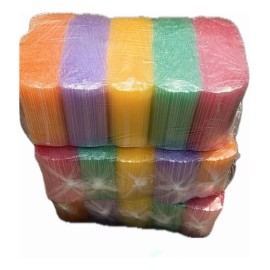 # 2 Kg De Popotes Desechables De Colores Para Bebidas