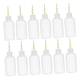 iplusmile 12pcs Glue Applicator Bottles Precision Squeeze Dropper Containers for Crafting Projects Easy to Clean and Refillable for Neat Application