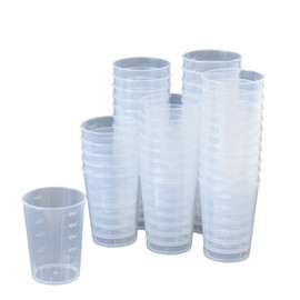 MYmama Measuring Cup, Mini Disposable Measuring Cup, Measuring Cup, Plastic, Clear, Toning Cup (1.7 fl oz (50 ml) (50 ml)