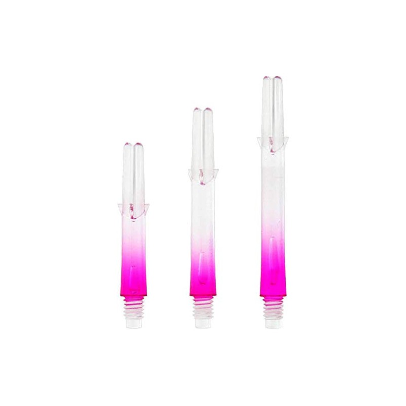 L-Style L-Shaft Lock Straight Twotone Transparent Pink Display Length 330