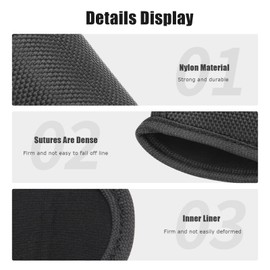 Flashlight Holster for Duty Belt, 2 Pack D Cell Open Top Compact Light Holder Case, Nylon Light Holster Pouch UIInosoo Carry Tactical Torch Handheld Flashlight