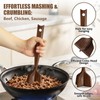 Wooden Meat Chopper, Meat Masher Wood Smasher Kitchen Tool for