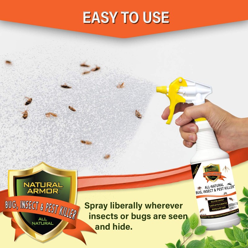 Natural Bug, Insect & Pest Killer & Control Including Fleas,