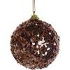 BWG Rose Gold Mini Sequin Glitter Christmas Tree Bauble Decoration