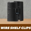 Moicstiy 50 Pack 1 Inch Wire Shelving Shelf Lock Clips,
