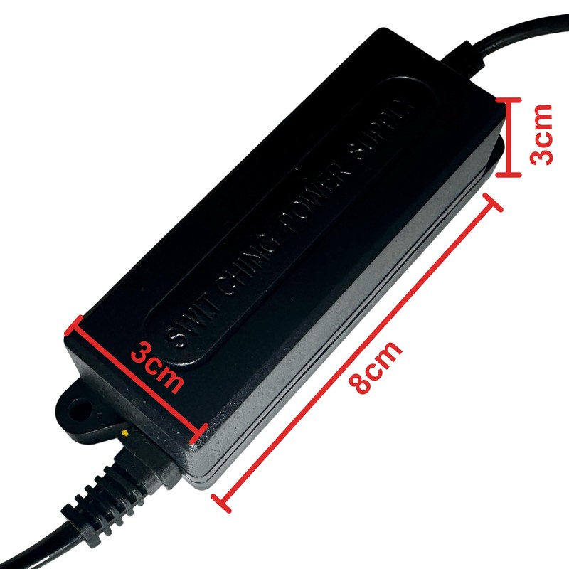 ZINKER Eliminador de Corriente 12V 2A para Exterior Sellado Resistente