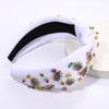 boderier Mardi Gras Headband for Women Glitter Crown Headband Jeweled