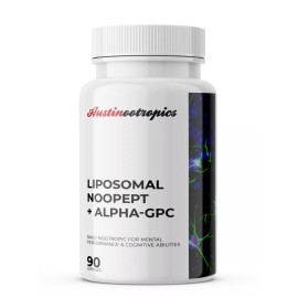 Austinootropics Liposomal Noopept + ALPHA-GPC Stack 90 Premium Capsules