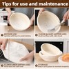 FoldTier 5 Pack Bread Proofing Baskets Set 9, 7.8 Round,