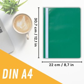 perfect line perfect line • 20 Schnellhefter (PP) DIN-A4, 5 Farben, recycelbarer Kunststoff, MADE IN GERMANY