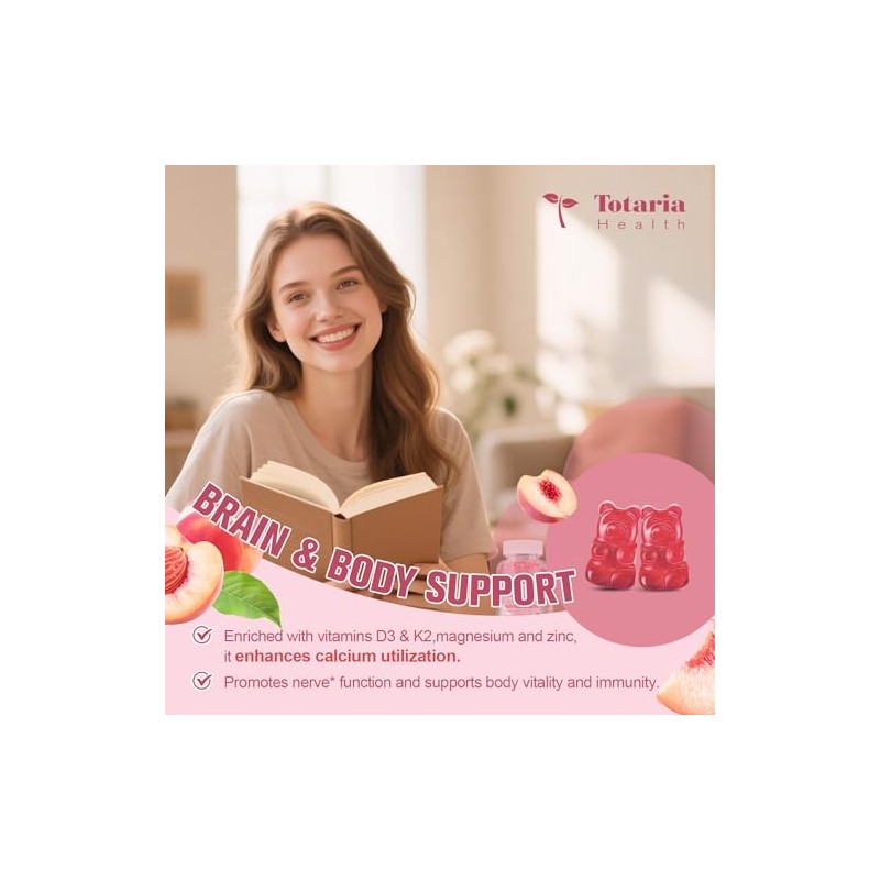 2 Pack Calcium Citrate Gummies 1200 mg - Calcium Supplements