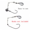 Fishing Spinner Blades Spinnerbait Smooth Nickel Spoons Rigs Fishing Spoons