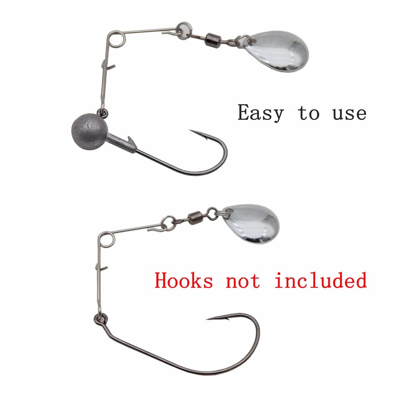 Fishing Spinner Blades Spinnerbait Smooth Nickel Spoons Rigs Fishing Spoons