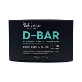 Black Chicken Remedies D-Bar Activated Charcoal Detox Soap, 100g