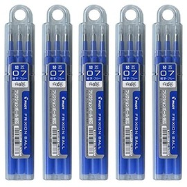 Pilot FriXion Ball Refill, 0.7mm, Blue, LFBKRF30F3L, 3 Pack x 5 Pack Set