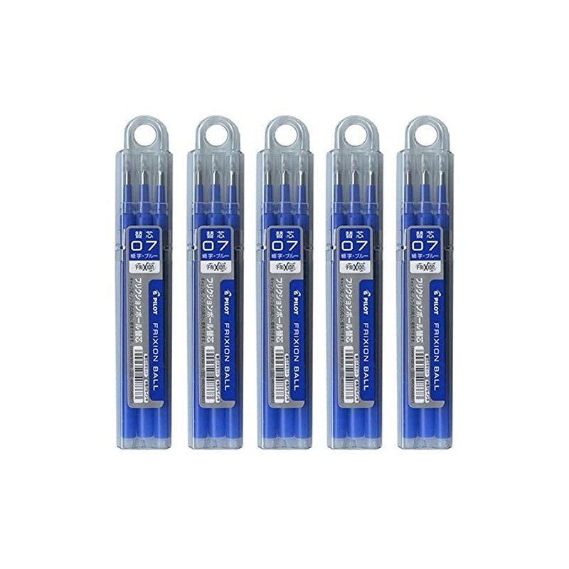 Pilot FriXion Ball Refill, 0.7mm, Blue, LFBKRF30F3L, 3 Pack x