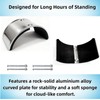 VanHuavic Drywall Stilts Replacement Kits：2PCS Aluminum Alloy Curved Leg Plates