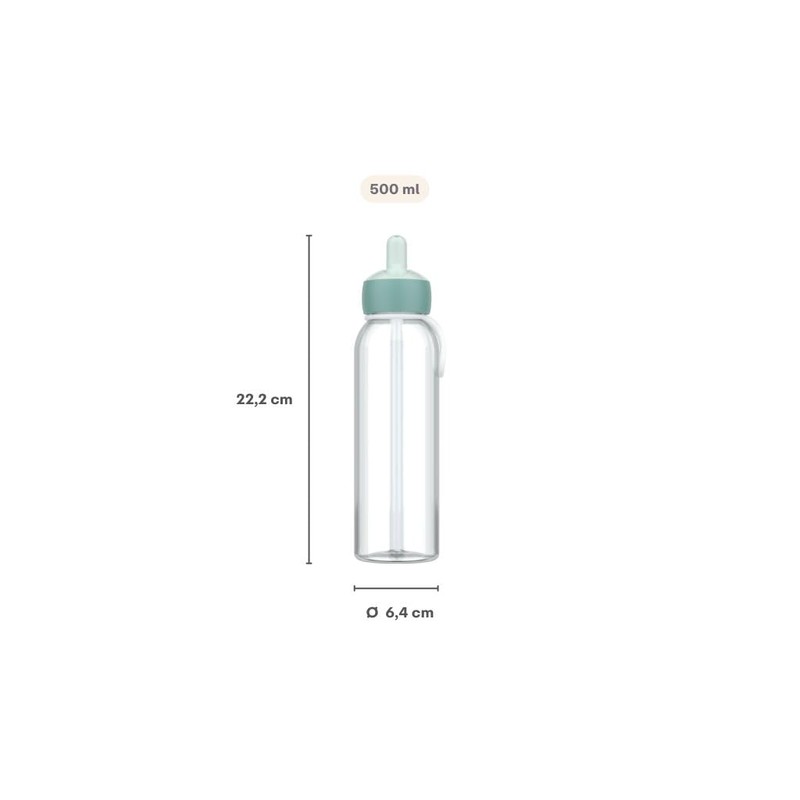 Mepal - Flip-Up Campus Water Bottle - Leak-proof Drinking Bottle