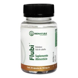 Rednatura Flubi Ayuda Las Vías Urinarias, Riñon 30 Caps Sabor Sin Sabor