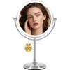 VESAUR 1X15X HD Lighted Makeup Mirror, 9" Large 5000mAh Rechargeable