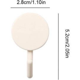 Zhuluck 5Pcs Colorful Self Adhesive Hook, Cute Wall Hooks, Towel Hooks, Home Storage ，Stick On Plastic, Decorative Wall, Key Holder Kitchen, Bathroom, Office