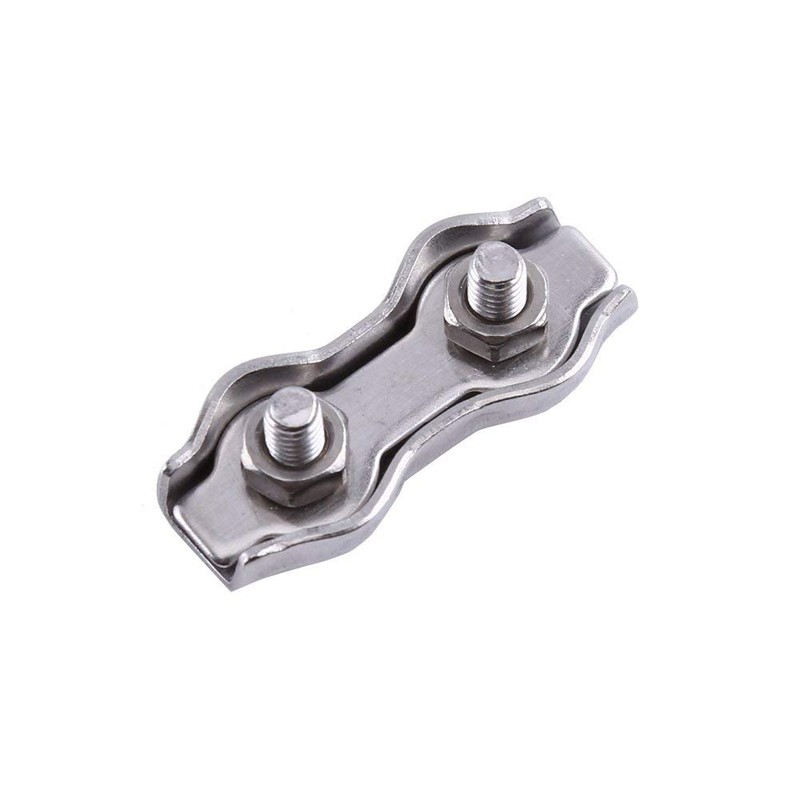 Pack of 10 Wire Rope Clips 3 mm M3 Duplex