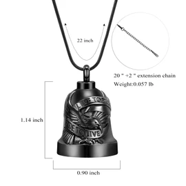 Eagle Love Cremation Keychain Bell Urn Necklaces for Ashes Keepsake Ash Pendant Memorial Urn Keychain Jewelry
